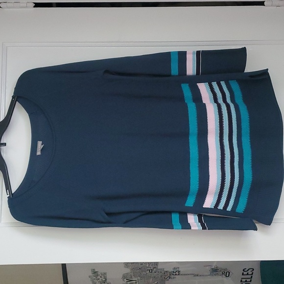 T by Talbot's lightweight striped sweater - Picture 1 of 11